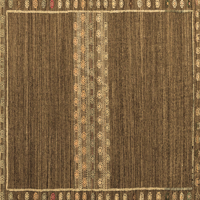 Square Machine Washable Abstract Brown Modern Rug, wshabs4455brn