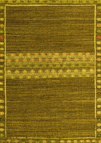 Abstract Yellow Modern Rug, abs4455yw