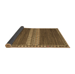 Sideview of Abstract Brown Modern Rug, abs4455brn