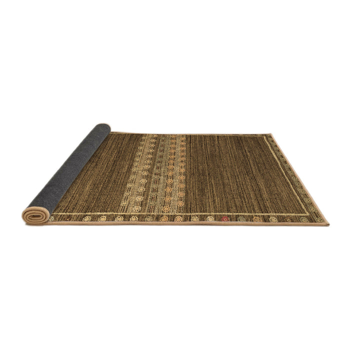 Sideview of Abstract Brown Modern Rug, abs4455brn