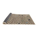 Sideview of Abstract Brown Solid Rug, abs4456