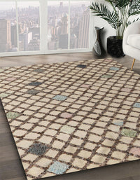 Abstract Brown Solid Rug, abs4456