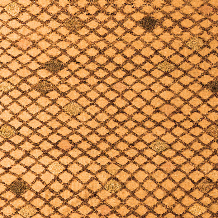 Square Machine Washable Solid Orange Modern Area Rugs, wshabs4456org