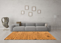 Machine Washable Solid Orange Modern Rug, wshabs4456org