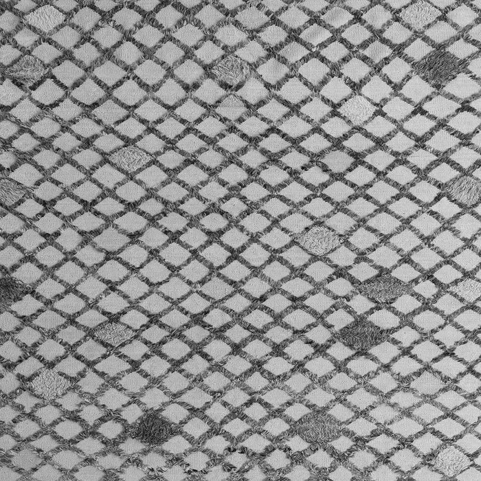 Square Solid Gray Modern Rug, abs4456gry