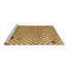 Sideview of Machine Washable Solid Brown Modern Rug, wshabs4456brn