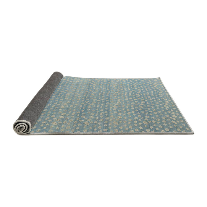Sideview of Abstract Light Slate Gray Modern Rug, abs4457