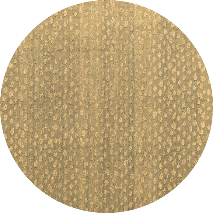 Round Abstract Brown Modern Rug, abs4457brn