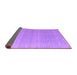 Sideview of Abstract Purple Modern Rug, abs4457pur