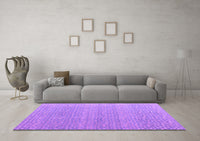 Machine Washable Abstract Purple Modern Rug, wshabs4457pur