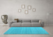 Machine Washable Abstract Light Blue Modern Rug in a Living Room, wshabs4457lblu