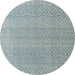 Round Machine Washable Abstract Light Slate Gray Rug, wshabs4457