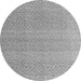 Round Machine Washable Abstract Gray Modern Rug, wshabs4457gry