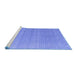 Sideview of Machine Washable Abstract Blue Modern Rug, wshabs4457blu