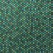 Square Machine Washable Abstract Turquoise Modern Area Rugs, wshabs4458turq