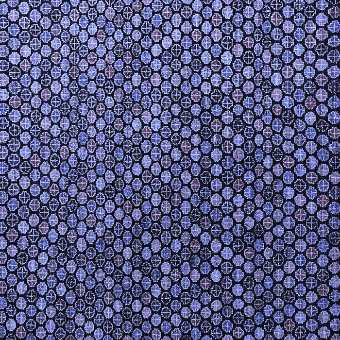 Square Abstract Blue Modern Rug, abs4458blu