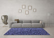 Machine Washable Abstract Blue Modern Rug in a Living Room, wshabs4458blu