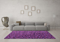 Machine Washable Abstract Purple Modern Rug, wshabs4458pur