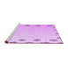 Sideview of Machine Washable Solid Purple Modern Area Rugs, wshabs4459pur