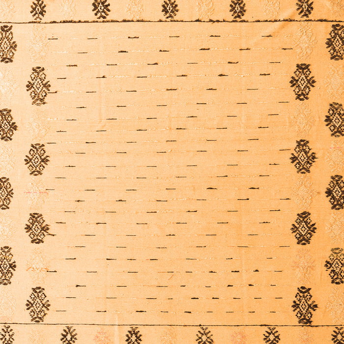 Square Solid Orange Modern Rug, abs4459org