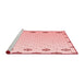 Modern Red Washable Rugs