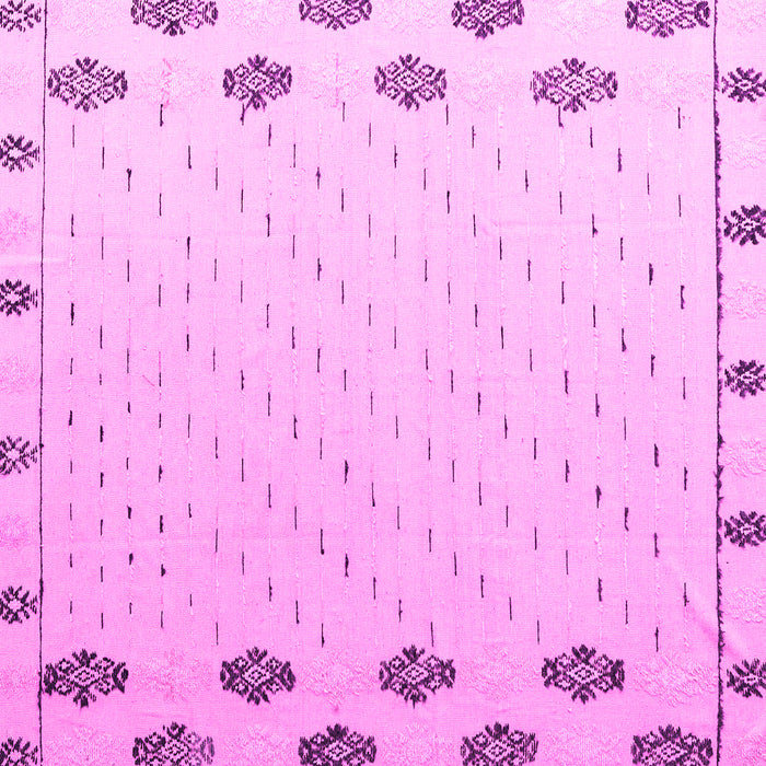 Square Machine Washable Solid Pink Modern Rug, wshabs4459pnk