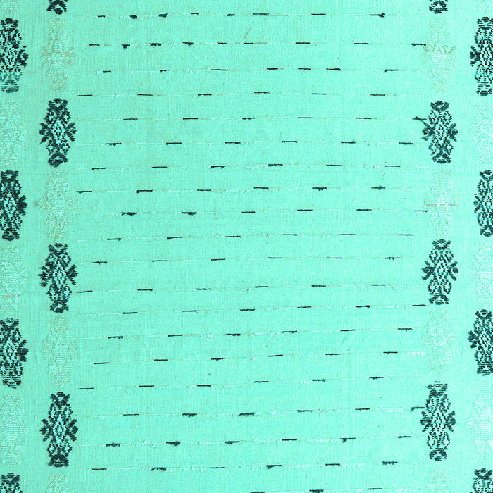 Machine Washable Solid Turquoise Modern Area Rugs, wshabs4459turq