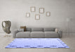 Machine Washable Solid Blue Modern Rug in a Living Room, wshabs4459blu