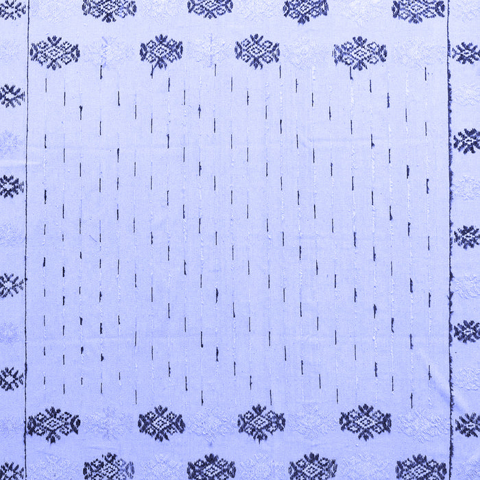 Square Machine Washable Solid Blue Modern Rug, wshabs4459blu