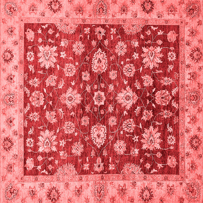 Machine Washable Oriental Red Traditional Rug, wshabs445red