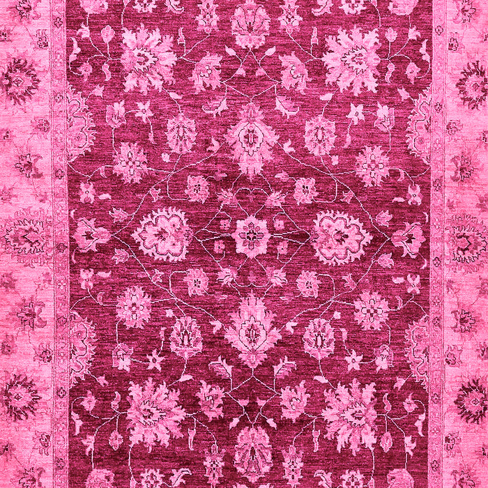 Machine Washable Oriental Pink Traditional Rug, wshabs445pnk