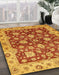 Machine Washable Abstract Orange Rug in a Family Room, wshabs445