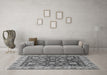 Machine Washable Oriental Gray Traditional Rug in a Living Room,, wshabs445gry