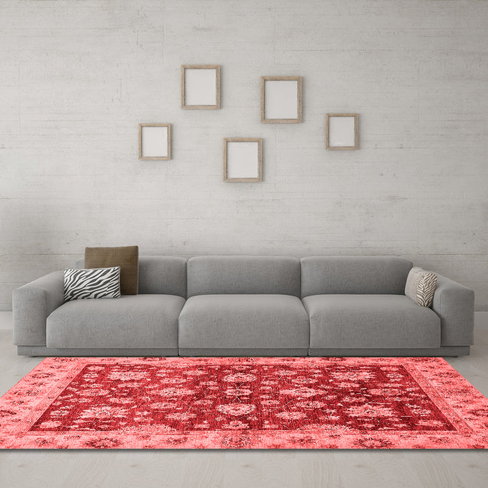 Traditional Red Washable Rugs
