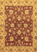 Machine Washable Oriental Brown Traditional Rug, wshabs445brn