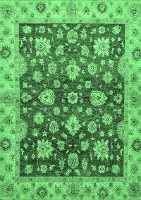 Oriental Emerald Green Traditional Rug, abs445emgrn