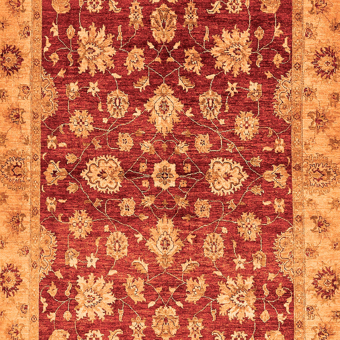 Oriental Orange Traditional Rug, abs445org