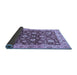 Sideview of Oriental Blue Traditional Rug, abs445blu