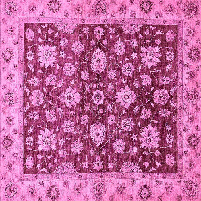 Square Oriental Purple Traditional Rug, abs445pur