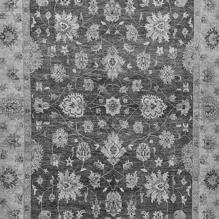 Machine Washable Oriental Gray Traditional Rug, wshabs445gry