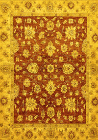 Oriental Yellow Traditional Rug, abs445yw