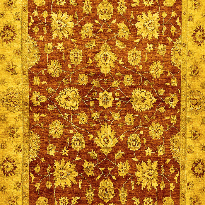 Oriental Yellow Traditional Rug, abs445yw