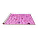 Sideview of Machine Washable Abstract Pink Modern Rug, wshabs4460pnk