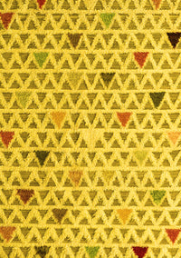 Abstract Yellow Modern Rug, abs4460yw