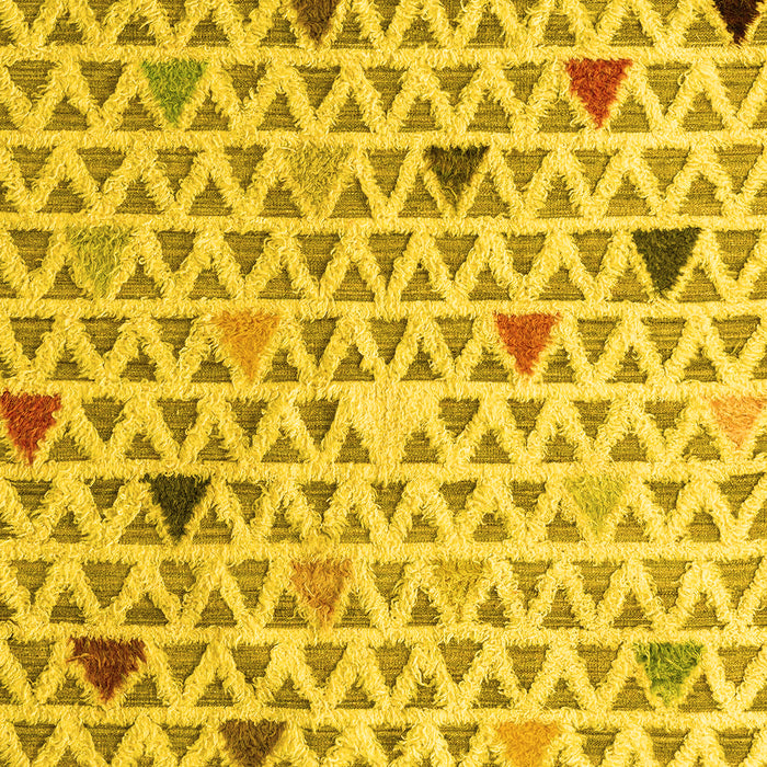 Abstract Yellow Modern Rug, abs4460yw