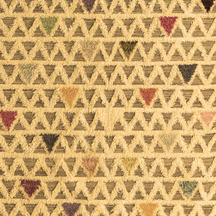 Machine Washable Abstract Brown Modern Rug, wshabs4460brn