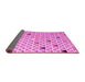 Sideview of Abstract Pink Modern Rug, abs4460pnk