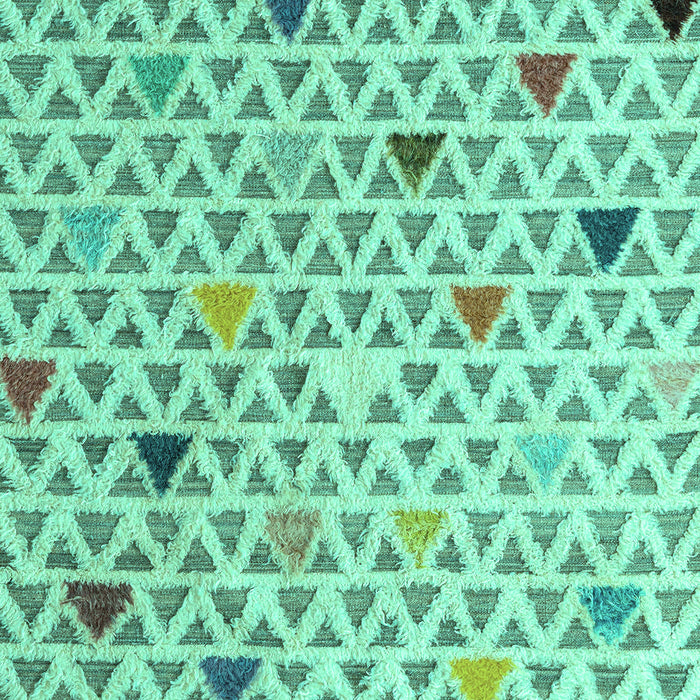 Machine Washable Abstract Turquoise Modern Area Rugs, wshabs4460turq