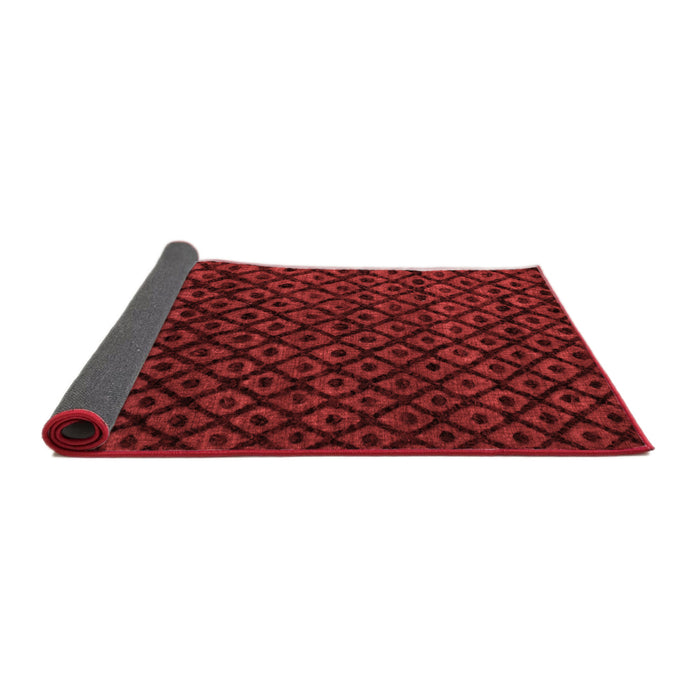 Abstract Red Modern Area Rugs