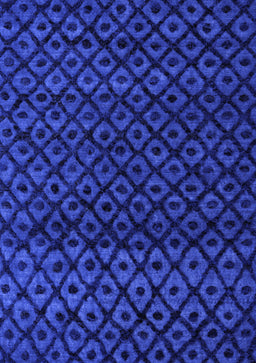 Abstract Blue Modern Rug, abs4461blu